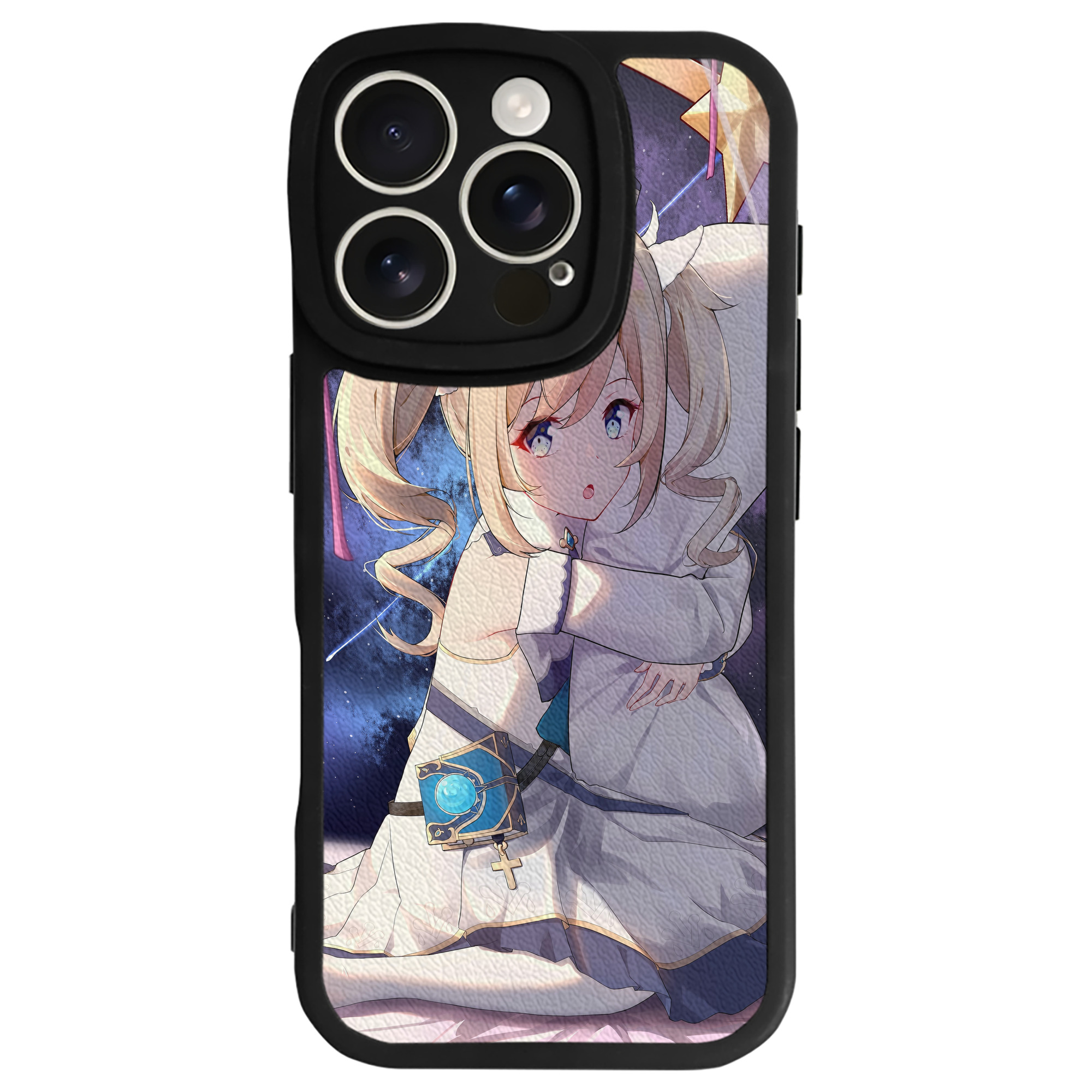 げんし神 genshin 【iPhone 16シリーズ対応】シリコンスマホケース（レザー調） 材質：シリコン